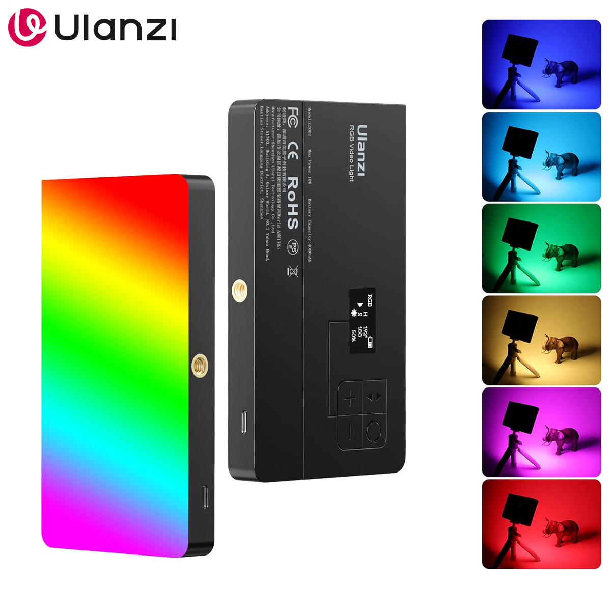 Video Led Light Panel - ไฟวิดีโอ ULANZI LT002 RGB, ไฟ LED