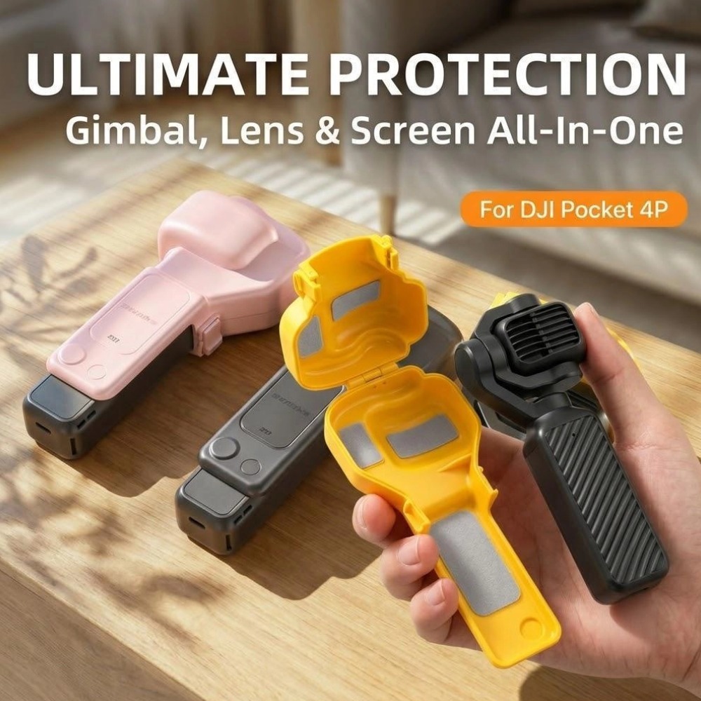 Lens Case Pouch - สำหรับดีไอ พ็อคเก็ต 4 พีเคสป้องกันเลนส์กล้องตัวป้องกันหน้าจอป้องกันการตกดีไซน์แบบพลิกเคสแบบแข็งอุปกรณ์เสริมกล้อง