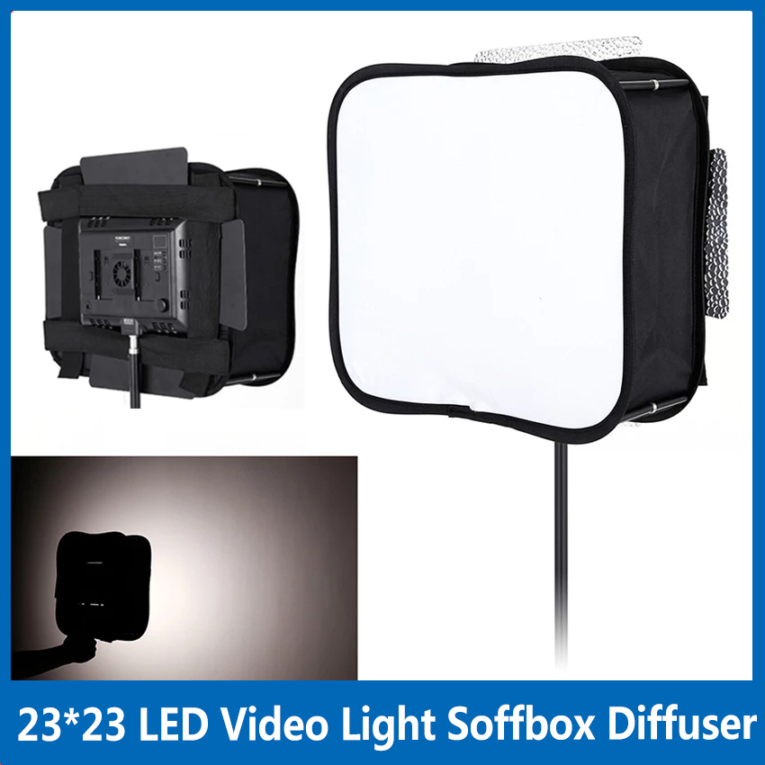 Video Led Light Panel - ซอฟต์บ็อกซ์ดิฟฟิวเซอร์ขนาด 23*23 นิ้ว สำหรับไฟวิดีโอ LED ยี่ห้อ