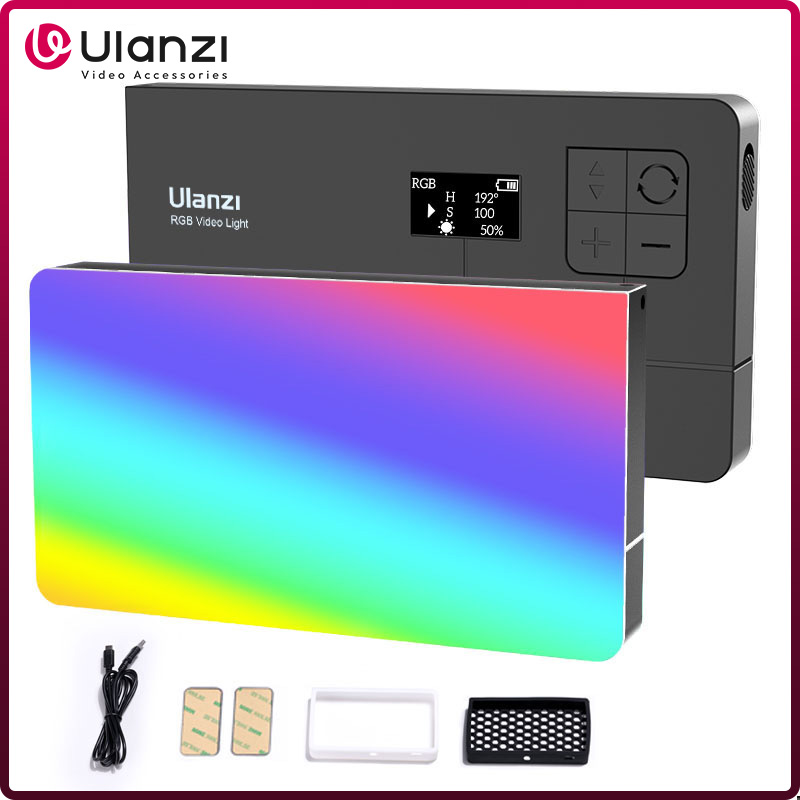 Video Led Light Panel - Ulanzi LT002ไฟ LED แฟลชวิดีโอพกพา7นิ้ว, แผงไฟ RGB