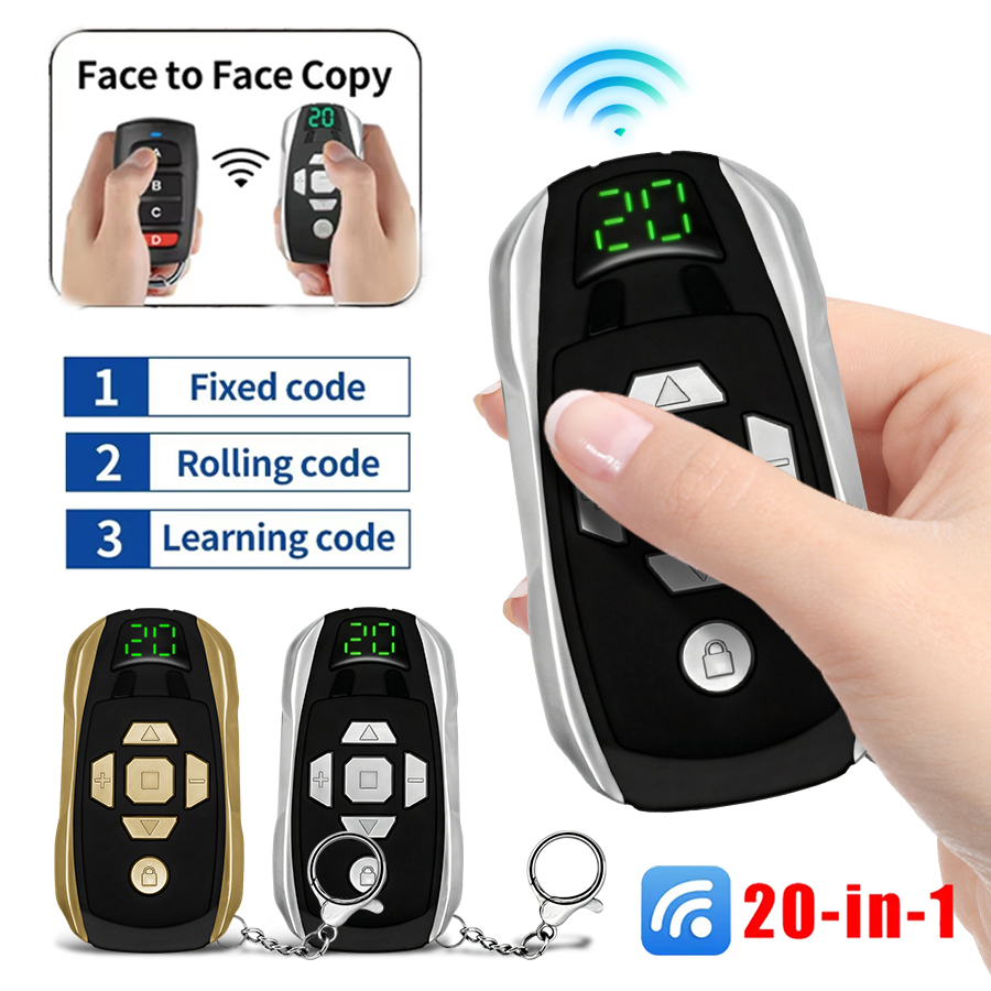 Remote Shutter Release - รีโมทคอนโทรลประตูโรงรถอเนกประสงค์ 20 in 1 คล้ายกับรีโมทเดิม รองรับหลายความถี่