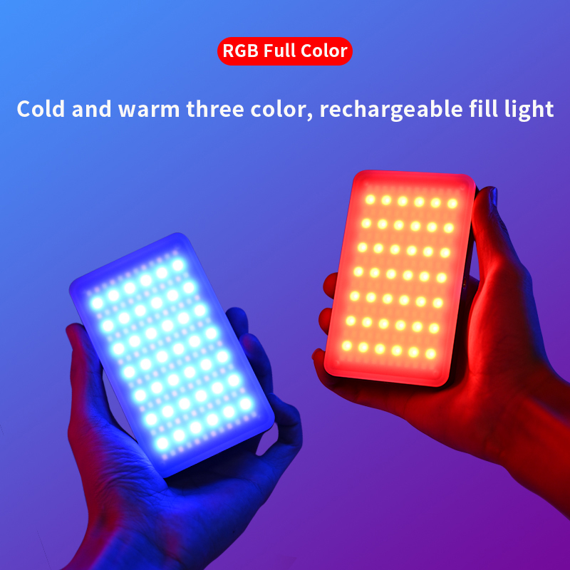 Video Led Light Panel - RGB Video Light แบบพกพา LED กล้องแผงไฟสีชาร์จ