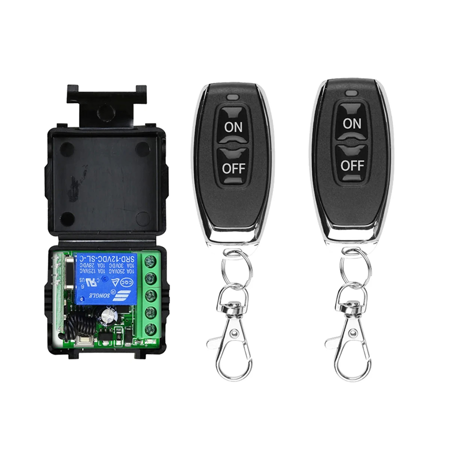 Remote Shutter Release - รีโมทคอนโทรลประตูอเนกประสงค์ RF 433Mhz สวิตช์รีเลย์ 10A ตัวรับสัญญาณขนาดเล็ก