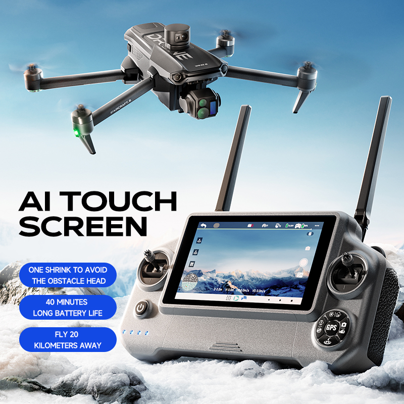 Photography High Key - Wing 6 GPSถ่ายภาพทางอากาศตกปลาDrone 8Kกล้องAnti-Strong Wind Liftingหลีกเลี่ยงอุปสรรค