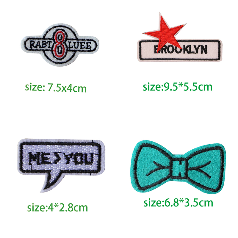 Photography Quotes - 1PCS สีดำสีขาวตัวอักษรภาษาอังกฤษสี่เหลี่ยมผืนผ้าเย็บปักถักร้อย Patches สำหรับเสื้อผ้า Stripes เขียนคำสติกเกอร์เสื้อผ้าป้ายข้อความ