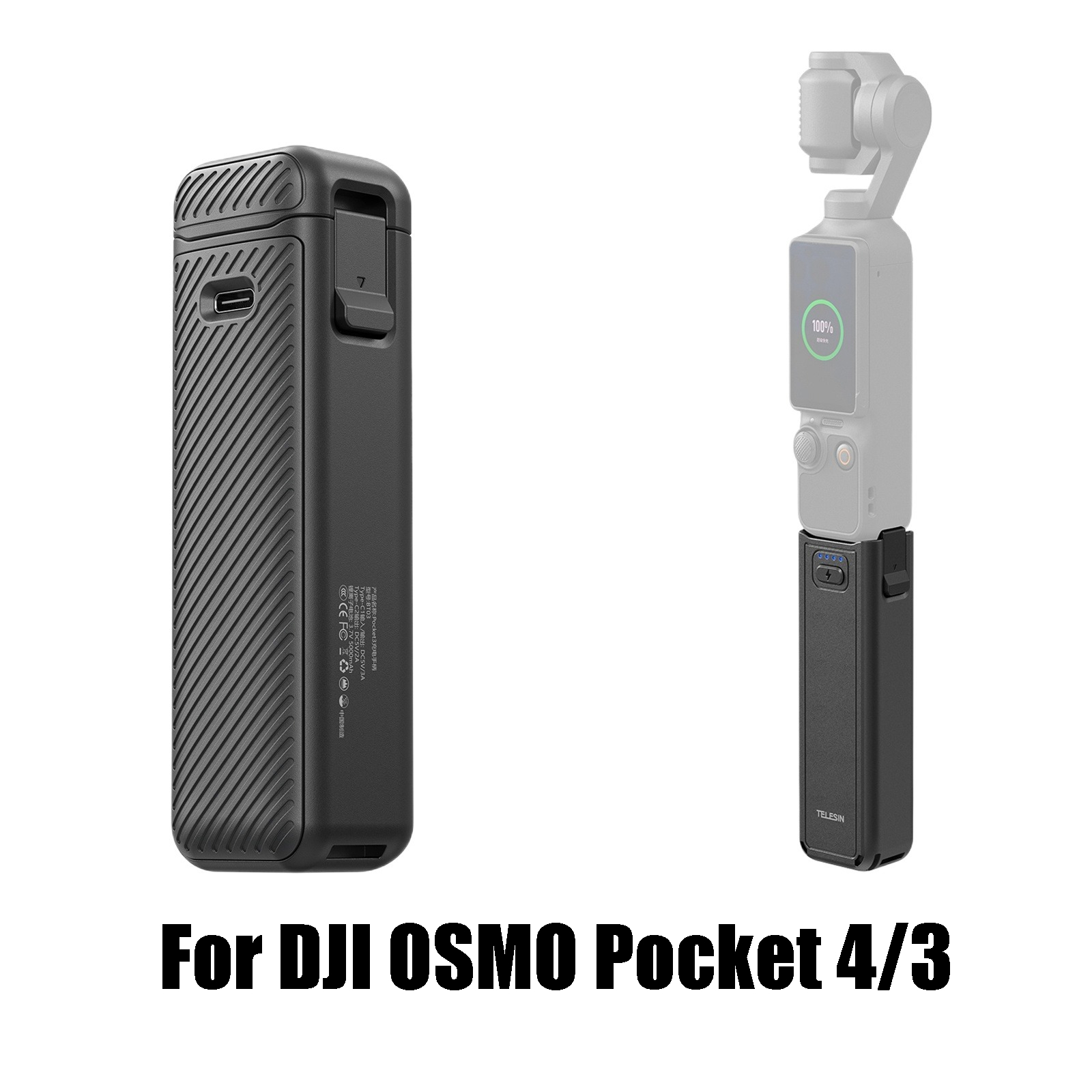 Camera Battery Grip - ที่จับแบตเตอรี่ 5000mAh สำหรับ DJI OSMO Pocket