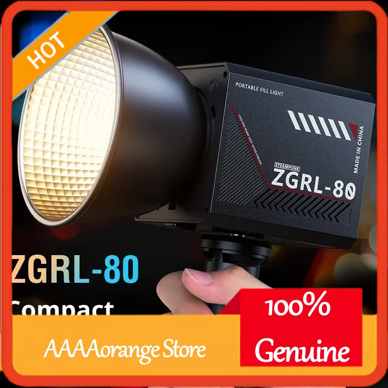 Camera Battery Grip - ไฟวิดีโอ LED COB ZGRL80 80W แบบพกพา