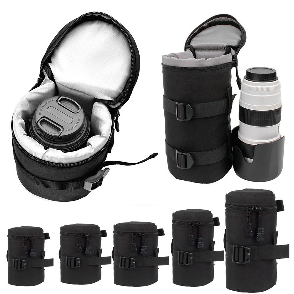 Lens Case Pouch - กระเป๋าใส่เลนส์กล้องแบบหรูหรากระเป๋ากันน้ำสำหรับ DSLR Nikon Canon SONY Olympus