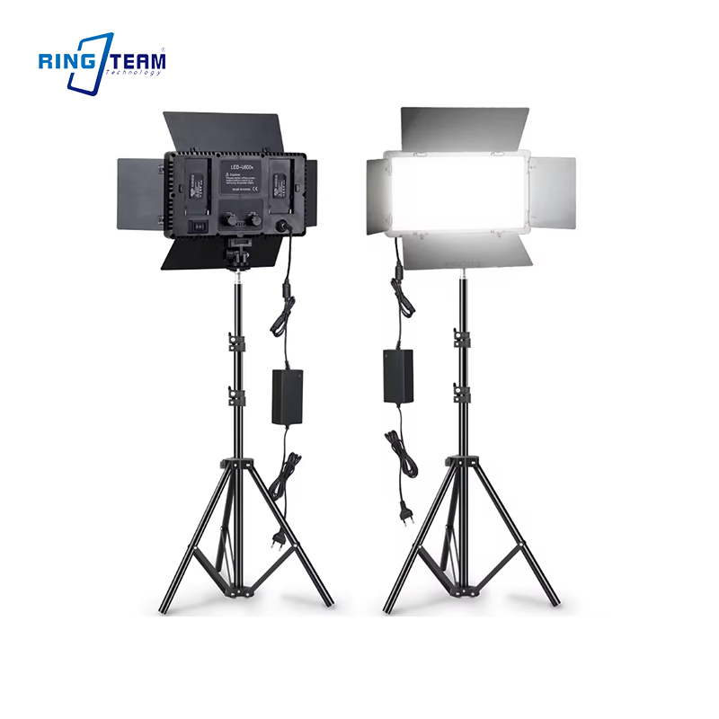 Video Led Light Panel - ไฟ LED U600 สำหรับถ่ายภาพในร่ม ไฟเติมแสงแบบแผงเรียบสำหรับถ่ายภาพอาหารและไลฟ์สด เพิ่มคุณภาพของภาพให้ดีขึ้น