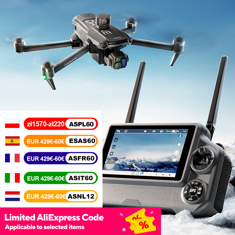 Photography High Key - Wing 6 GPSถ่ายภาพทางอากาศตกปลาDrone 8Kกล้องAnti-Strong Wind Liftingหลีกเลี่ยงอุปสรรค