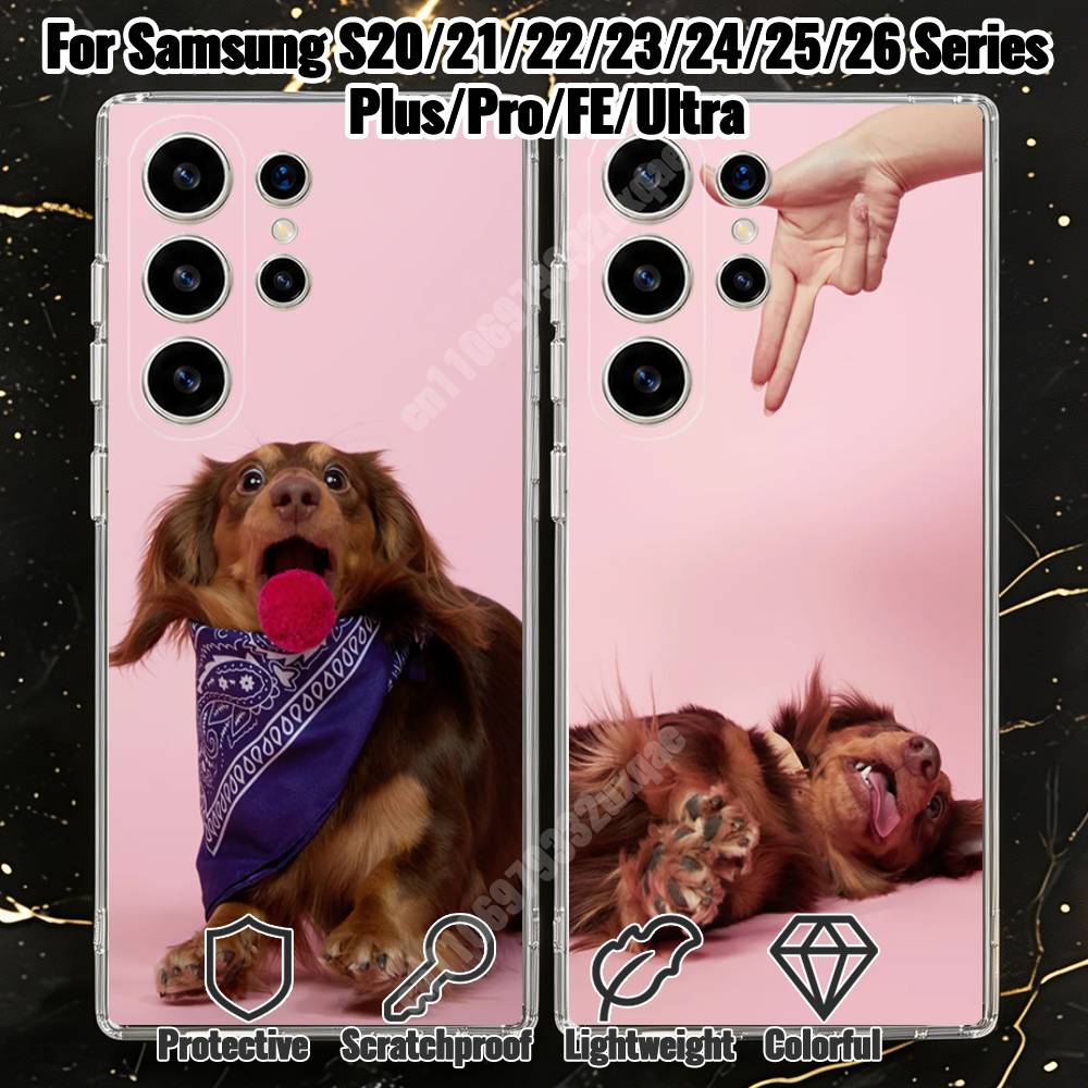 Photography Quotes - เคสโทรศัพท์ลายสุนัขดัชชุนด์สำหรับ Samsung Galaxy S21 22 23