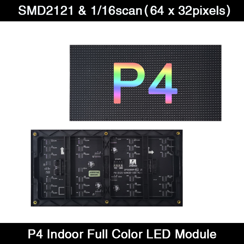 Video Led Light Panel - AiminRui ความละเอียดสูง P4 ในร่ม 1/16 Scan