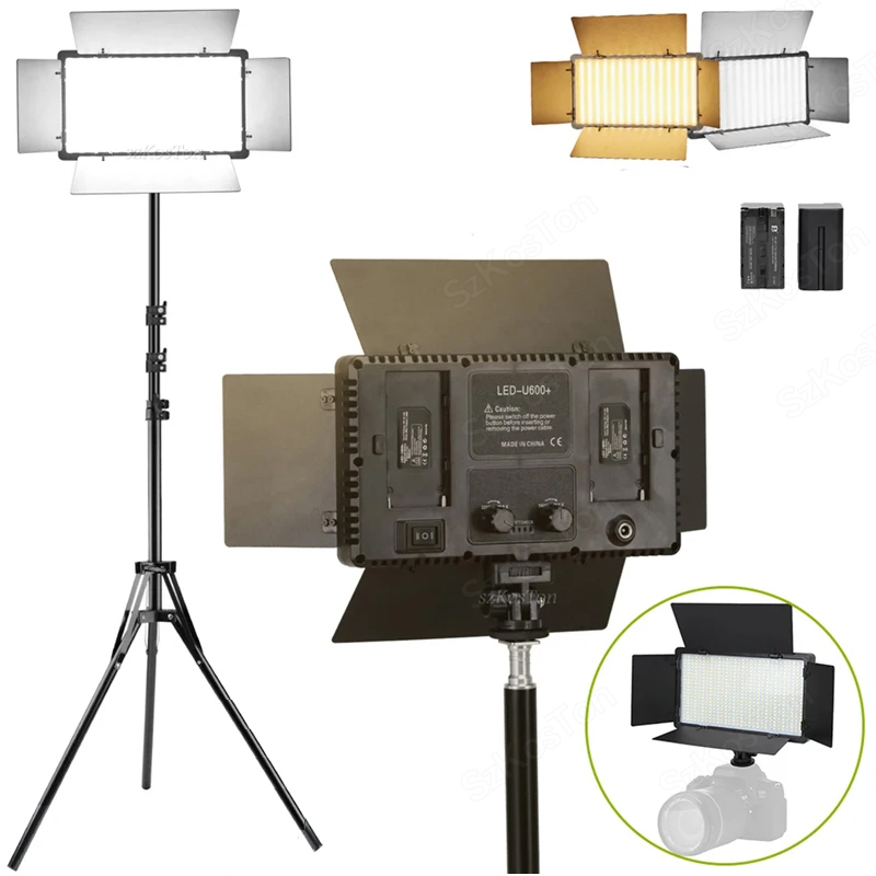 Video Led Light Panel - U800 U600 LED Photo Studio แฟลชวิดีโอการบันทึกชุดไฟถ่ายภาพการถ่ายภาพแผง