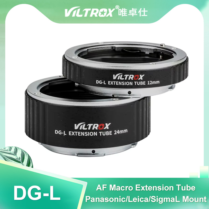 Macro Extension Tube - Viltrox DG-L ออโต้โฟกัสมาโครส่วนต่อขยายหลอดอิเล็กทรอนิกส์โลหะเลนส์อะแดปเตอร์ 12 มม.24 มม.สำหรับกล้อง