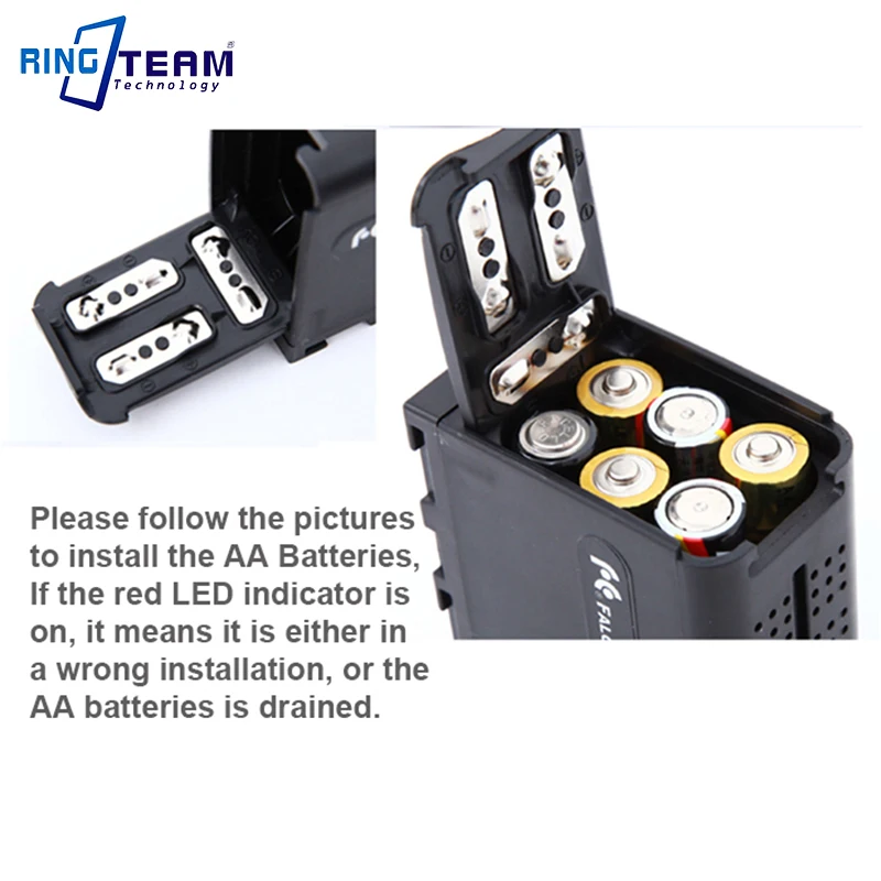 BB-6 BB6 กล่องแบตเตอรี่สำหรับแ - Video Led Light Panel บทวิจารณ์และราคา