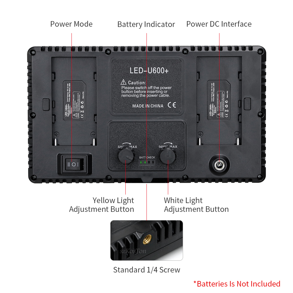 ไฟ LED สำหรับสตูดิโอถ่ายภาพ U8 - Video Led Light Panel บทวิจารณ์และราคา