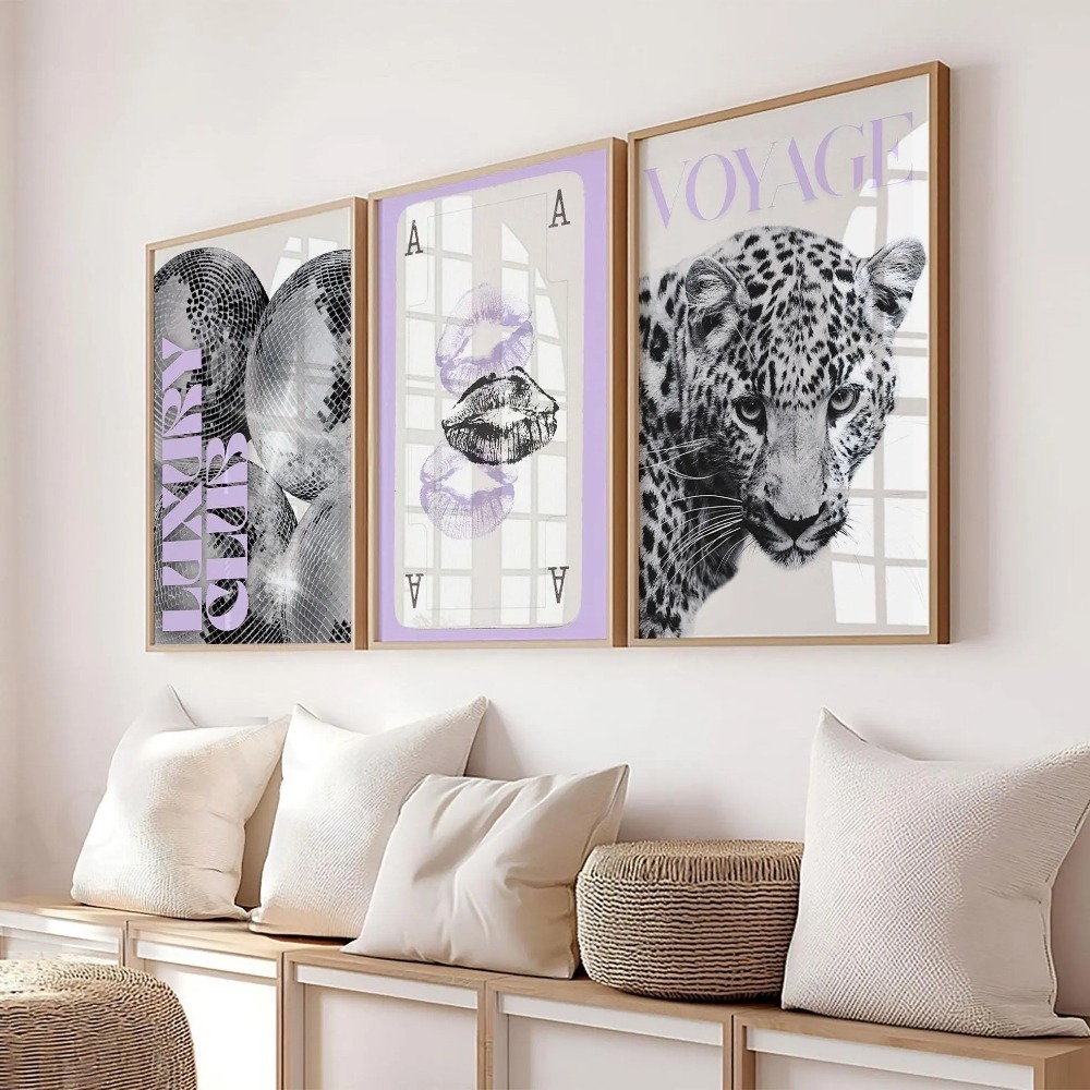 3 ชิ้น ภาพพิมพ์ลายเสือดาวไร้กร - Photography Trend บทวิจารณ์และราคา