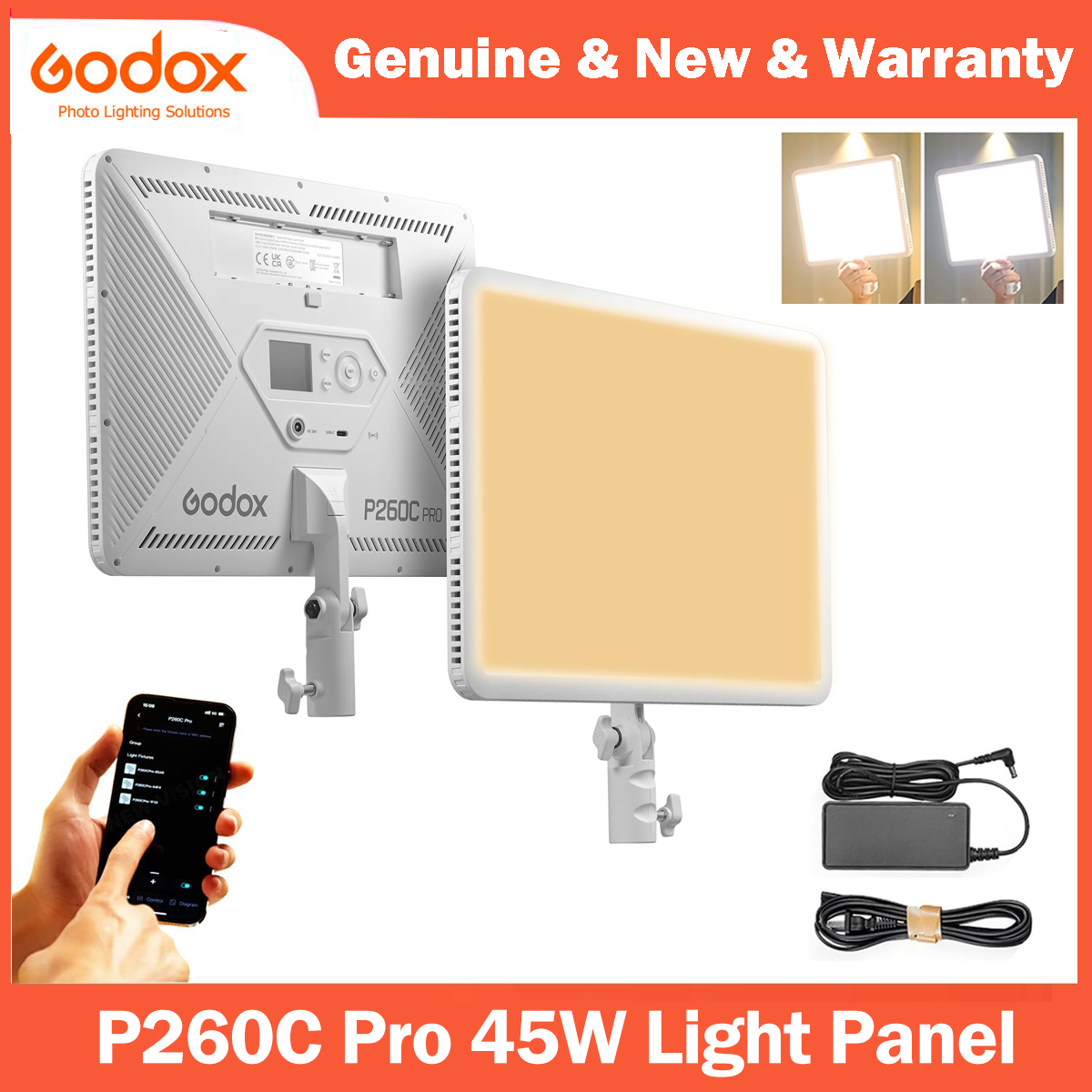 Godox P260C Pro LED Video Ligh - Video Led Light Panel บทวิจารณ์และราคา