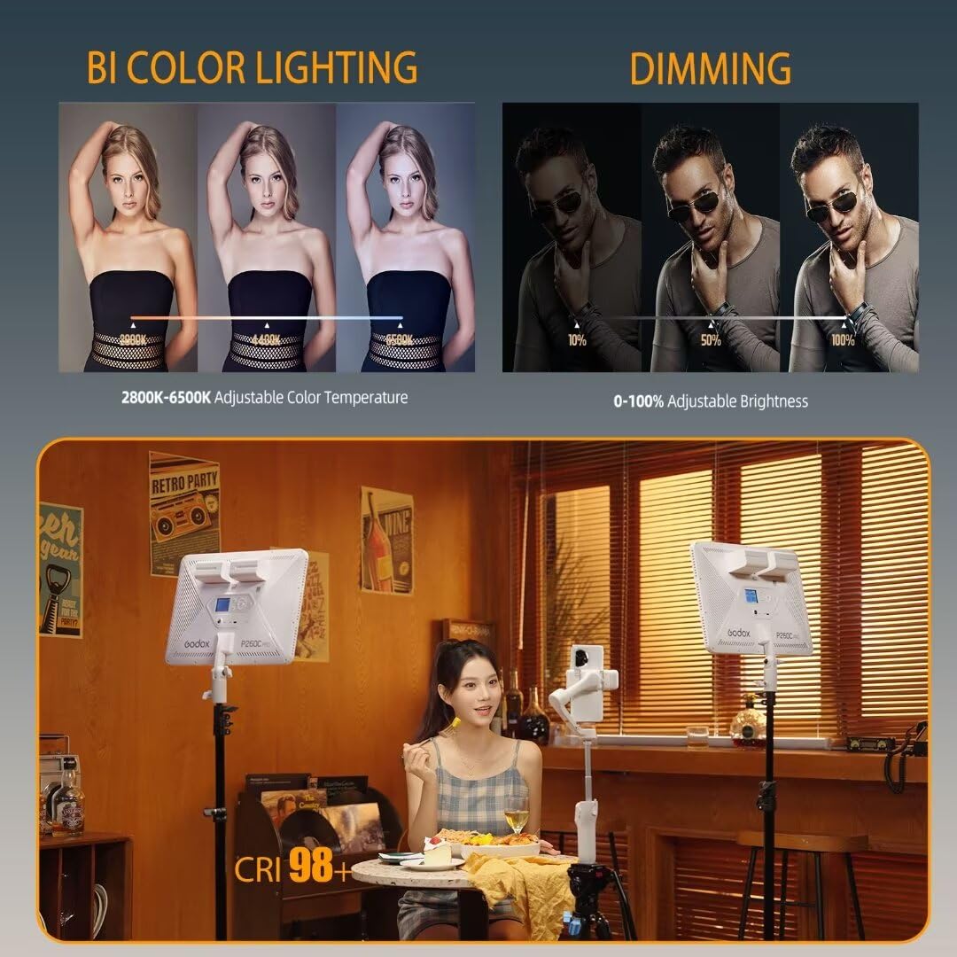 Godox P260C Pro LED Video Ligh - Video Led Light Panel บทวิจารณ์และราคา