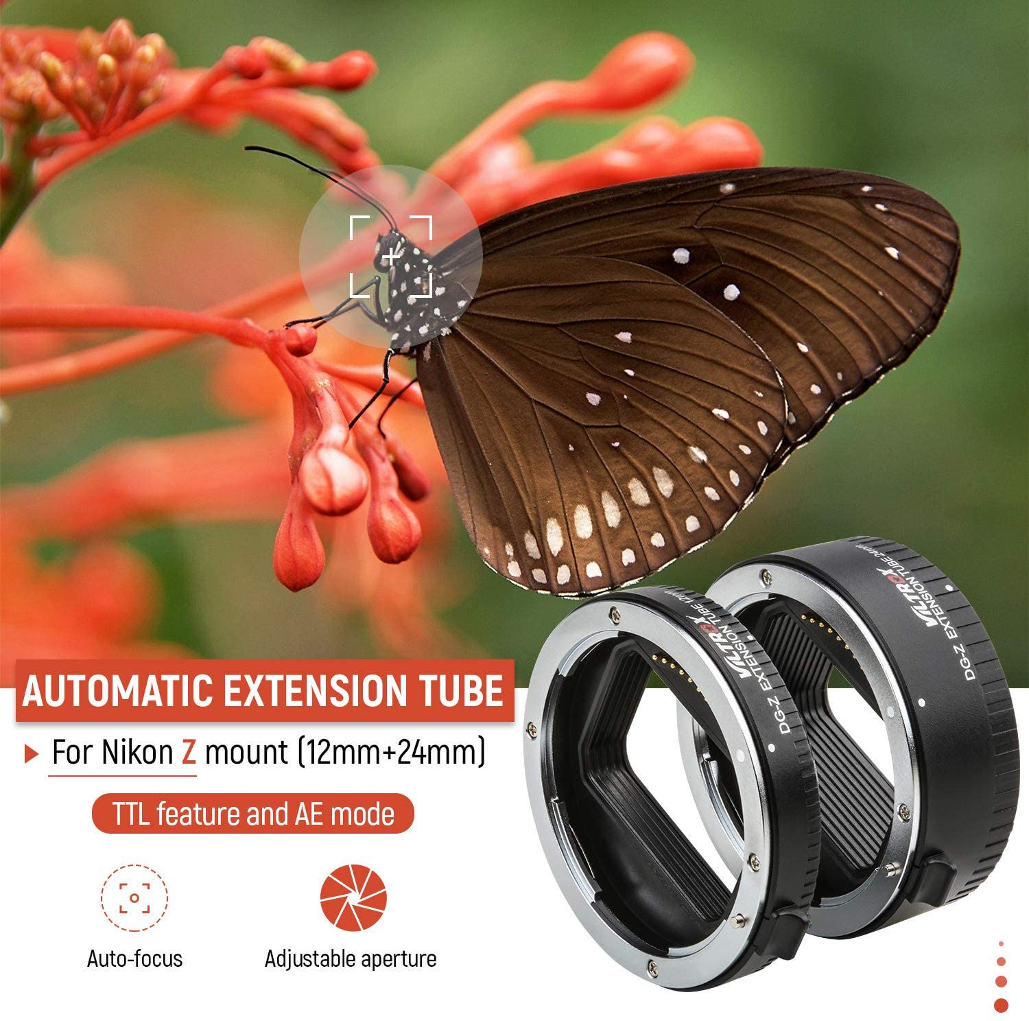 วงแหวนขยายมาโคร Viltrox DG-Z แ - Macro Extension Tube บทวิจารณ์และราคา