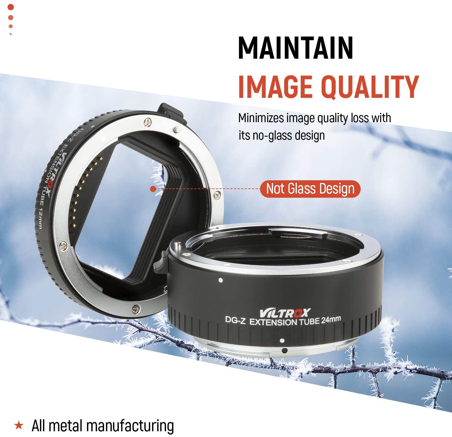 วงแหวนขยายมาโคร Viltrox DG-Z แ - Macro Extension Tube บทวิจารณ์และราคา